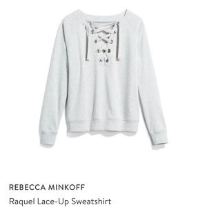 Rebecca Minkoff lace up sweatshirt
